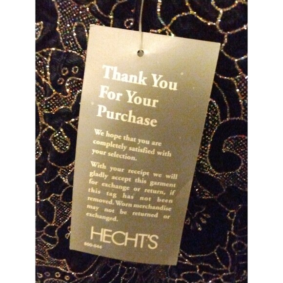 Vintage 80s R&K Evenings Cropped Open Bolero Jacket Metallic Embroidered Size 10 - Picture 9 of 12